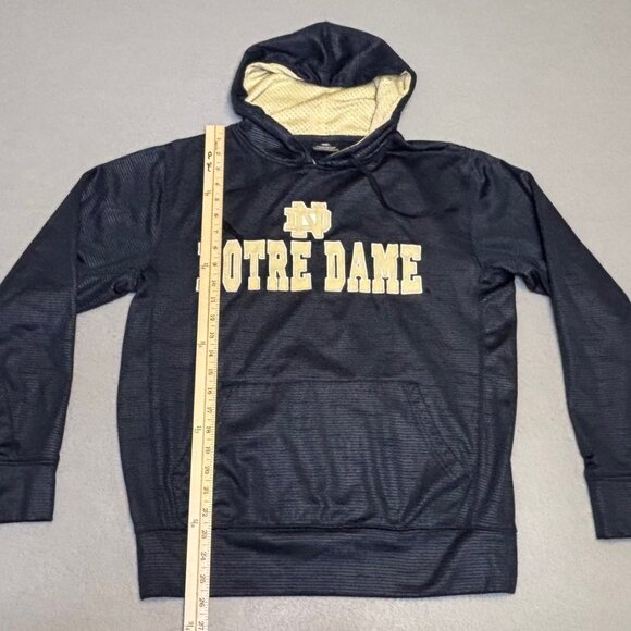 Colosseum Mens Notre Dame Fighting Irish Hoodie Embroidered Blue/Gold Size Med - Picture 3 of 8
